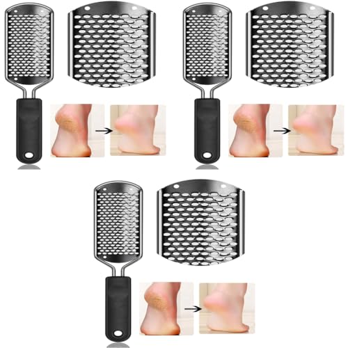 ZORBES® Stainless Steel Rasp Callus Filer Blade Foot Care Scraper Easy Use Clean File for Wet Dry Feet Pack of 1 Black 3PCS ZORBES® Stainless Steel Rasp Callus Filer Blade Foot Care Scraper Easy Use Clean File for Wet Dry Feet Pack of 1 Black 3PCS